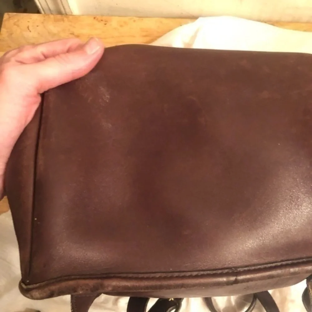 Coach brown leather daypack backpack made in Costa Rica - Picture 15 of 16